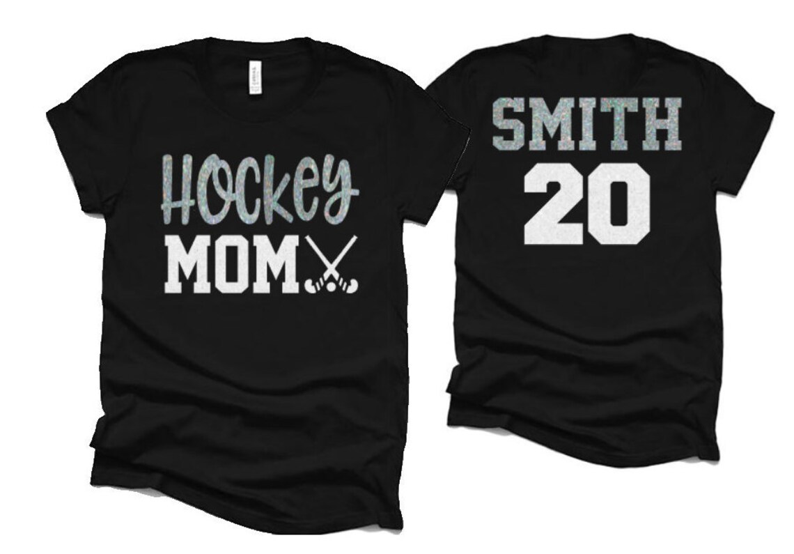 Glitter Hockey Mom Shirt Glitter Field Hockey Shirt Hockey Etsy