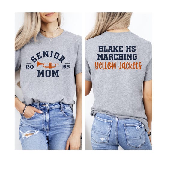 Glitter Senior Trumpet Mom T-shirt Band Shirts Band Gift
