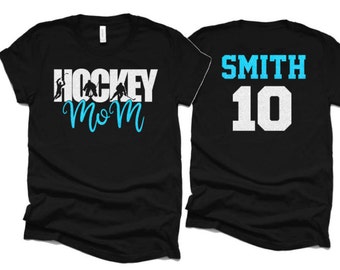 Glitter Hockey Mom shirt | Glitter Hockey Shirt | Hockey Bling | Bella Canvas Tshirt | Hockey Spirit Wear
