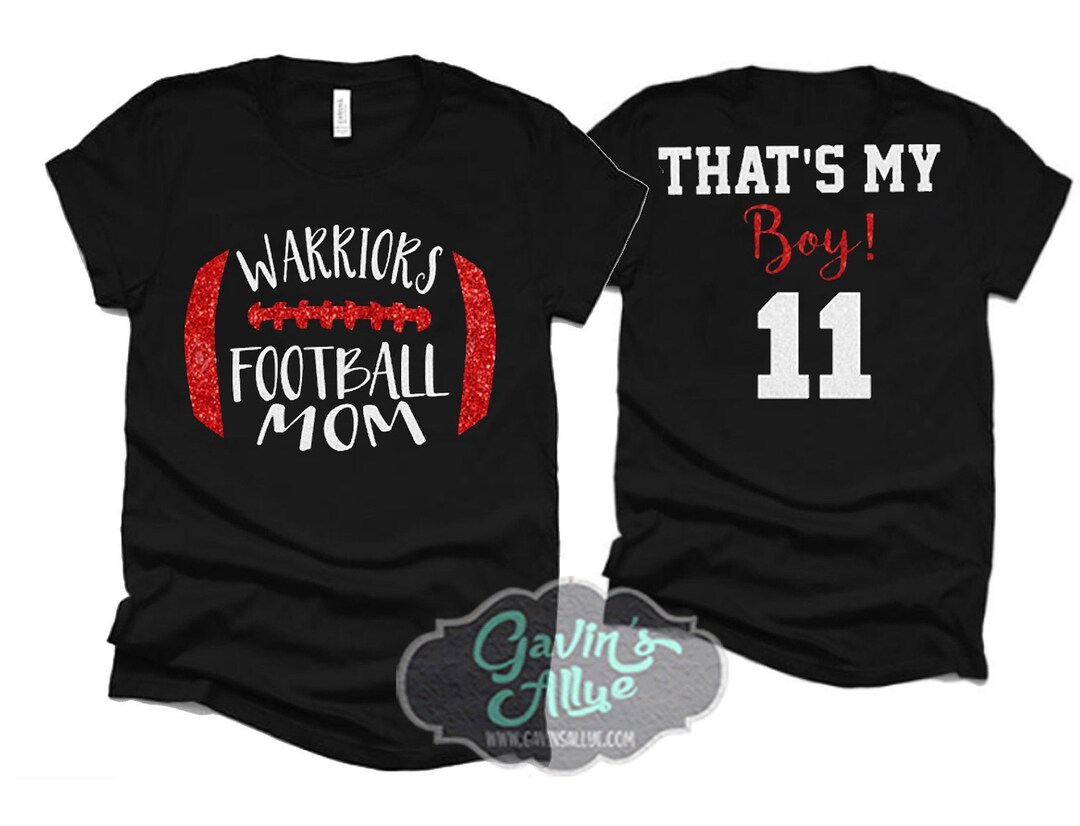 Glitter Football Mom Shirt Football Shirts Football Spirit Wear Bella