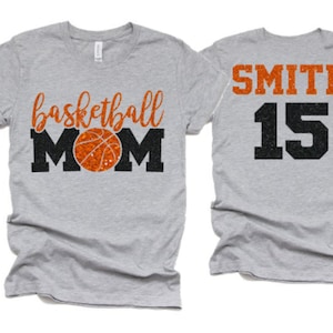 Glitter Basketball Mom Shirt | Basketball Tshirts | Basketball Mom Shirts | Basketball Bling| Bella Canvas Tshirt