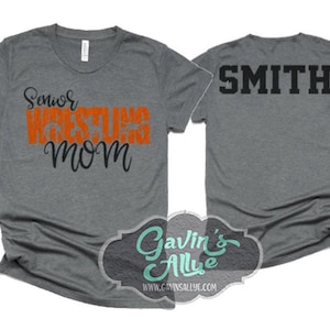 Glitter Wrestling Mom Shirt | Wrestling Mom Shirt | Cute Wrestling Shirt | Short Sleeve |  Bella Canvas T-shirt | Customize Colors