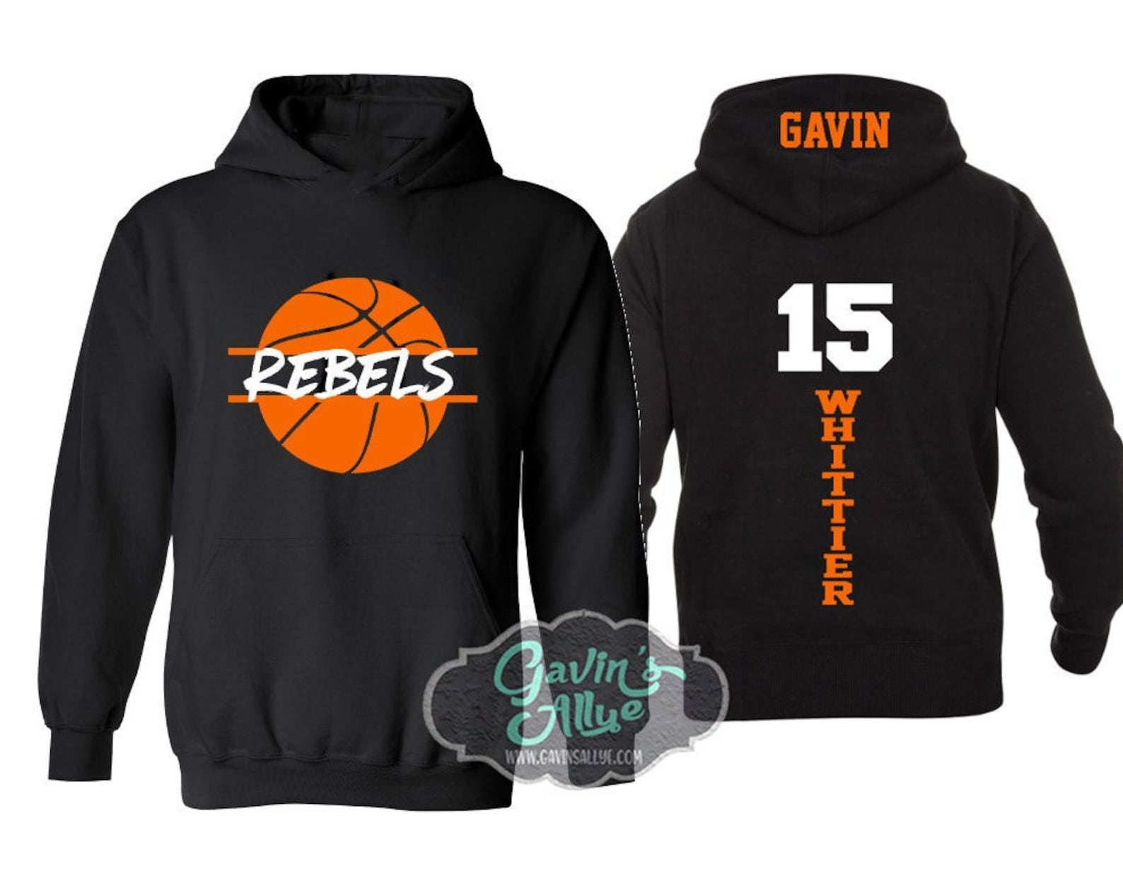 Basketball Hoodie Customize With Your Team & Colors Adult Etsy