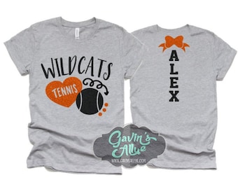 Glitter Tennis Shirt | Tennis Shirt | Tennis Bling | Tennis Spirit Wear | Bella Canvas T-shirt | Youth and Adult