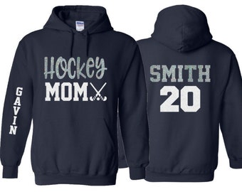 Hockey Mom Hoodie  | Field Hockey Hoodies | Hockey Spirit Wear | Customize Colors