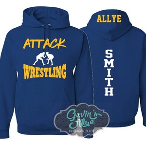 Female Wrestling Hoodie | Customize Your Team & Colors | Youth or Adult