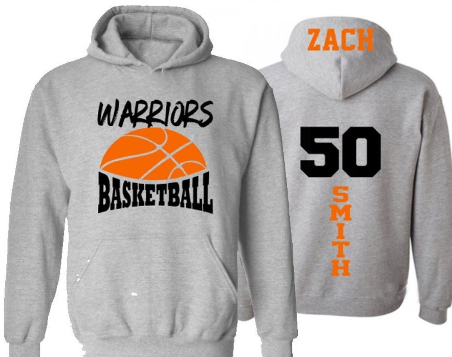 Basketball Hoodie Customize With Your Team & Colors Adult - Etsy