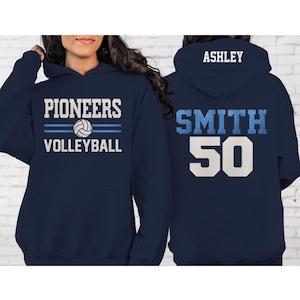 Glitter Volleyball Hoodie | Volleyball Pullover | Volleyball Mom Shirt | Custom Volleyball Gift | Gildan Hoodie | Volleyball Player Hoodie