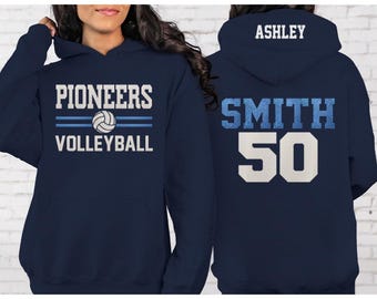 Glitter Volleyball Hoodie | Volleyball Pullover | Volleyball Mom Shirt | Custom Volleyball Gift | Gildan Hoodie | Volleyball Player Hoodie