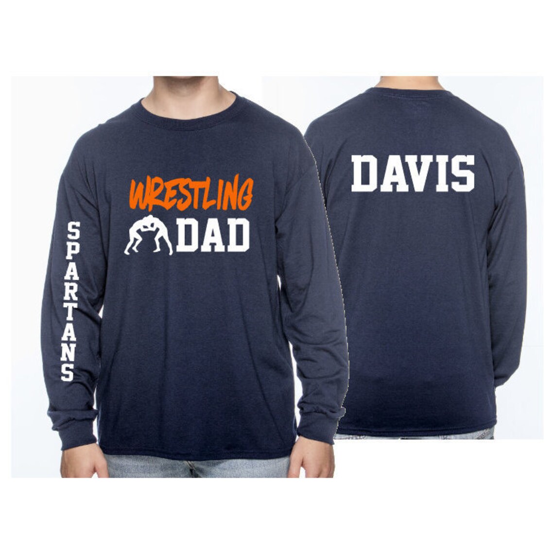 Wrestling Dad Shirt Long Sleeve Shirt Wrestling Shirt | Etsy