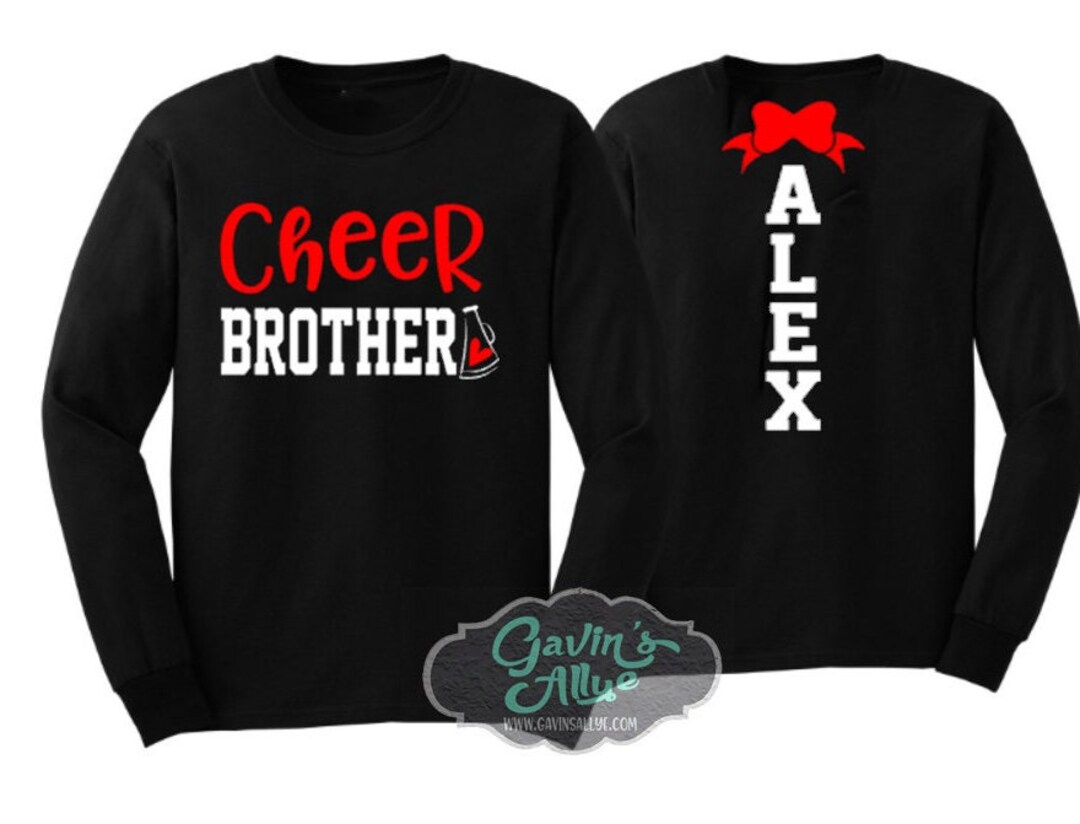 Cheer Brother Shirt Cheer Shirt Cheer Bling Cheer Spirit Wear Long