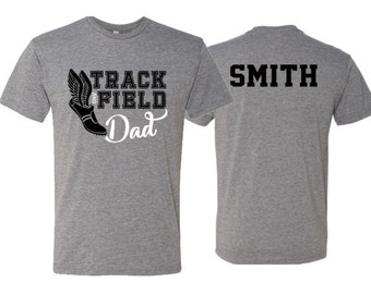 Koszulka dla taty lekkoatletycznego | Koszulka dla taty lekkoatletycznego | Koszulka z krótkim rękawem | Dostosuj kolory