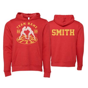 Glitter Wrestling Mom Hoodie | Wrestling Hoodies | Gift for her | Wrestling Shirts | Wrestling Gift |  Bella Canvas Sponge Fleece