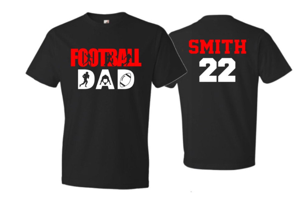 Football Dad Shirt Short Sleeve T-shirt Football Spirit | Etsy