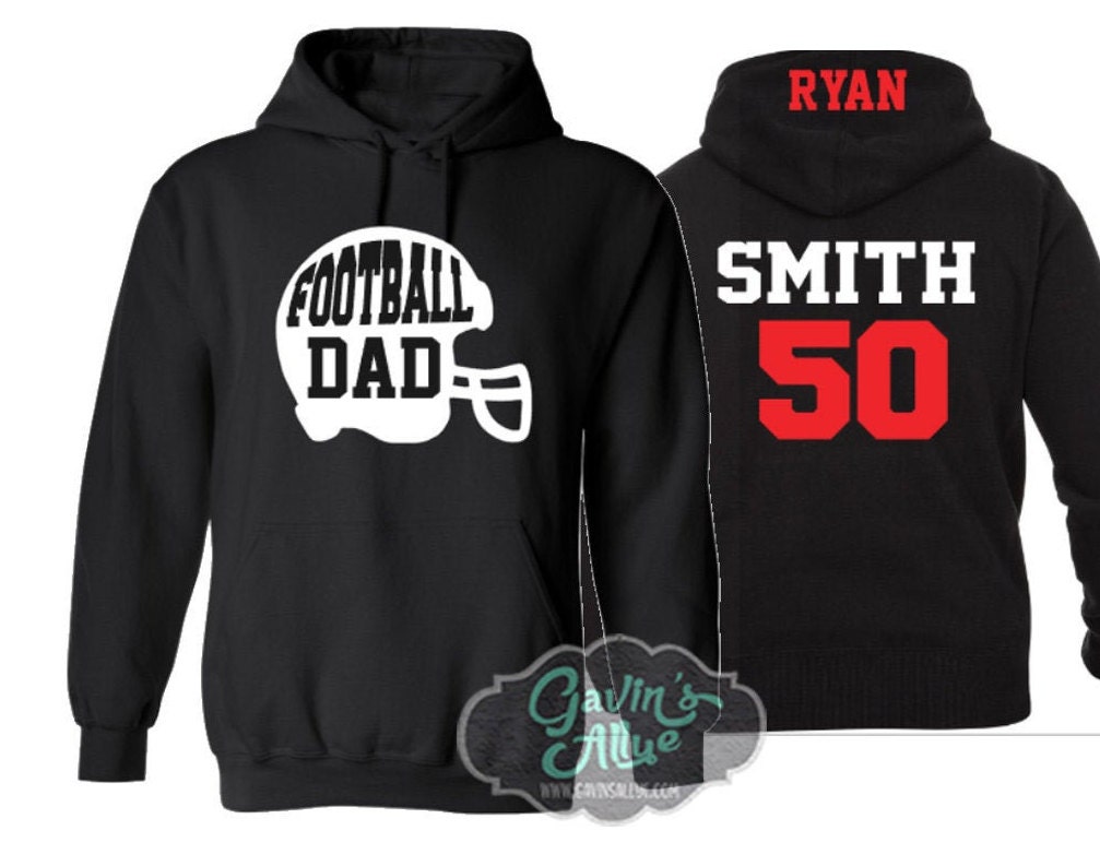 Senior Football Dad Hoodie Football Hoodie Football Dad Hoodie Football Hoodies Personalizar colores Etsy Mexico