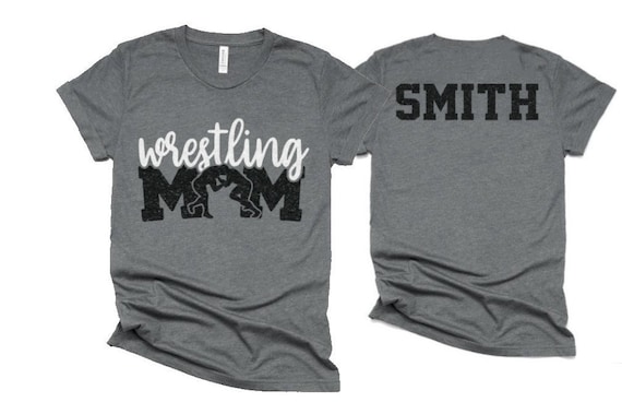 Glitter Wrestling Mom Shirt | Wrestling Mom Shirt | Cute Wrestling Shirt | Short Sleeve |  Bella Canvas T-shirt | Customize Colors