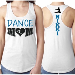 Glitter Dance Mom Tank Top | Racerback tank | Customize