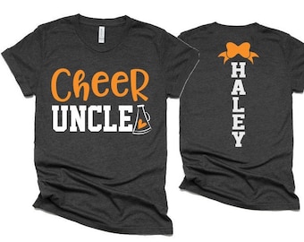 Cheer Uncle Shirt Short Sleeve T-shirt Cheer Shirt Cheer