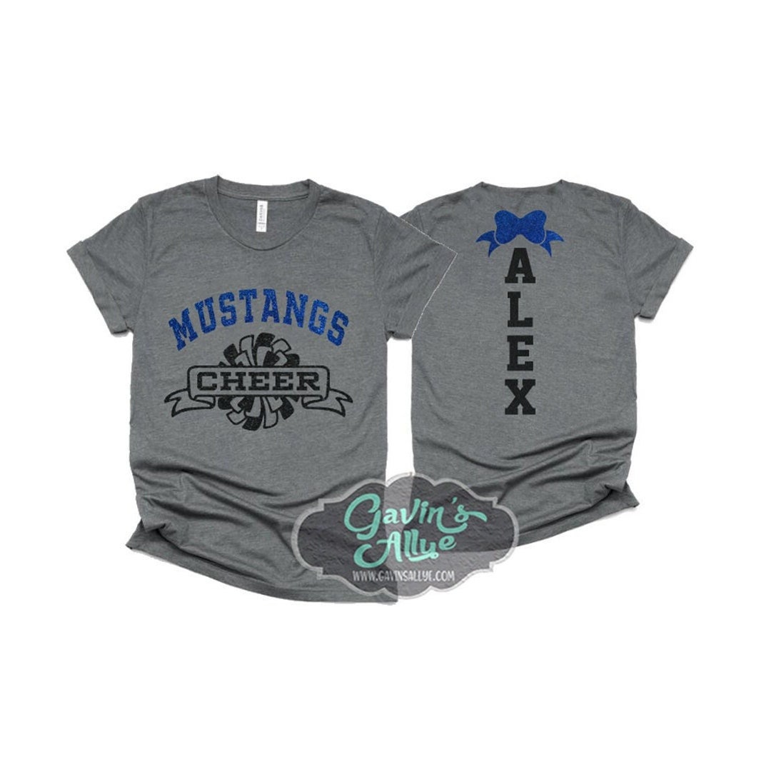 Glitter Cheer Shirt Cheer Tshirts Cheerleading Mom Shirts Etsy