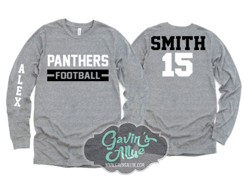 Football Shirt | Football Shirts |  Long Sleeve T-shirt or Long Sleeve | Football Spirit Wear | Customize your team & colors