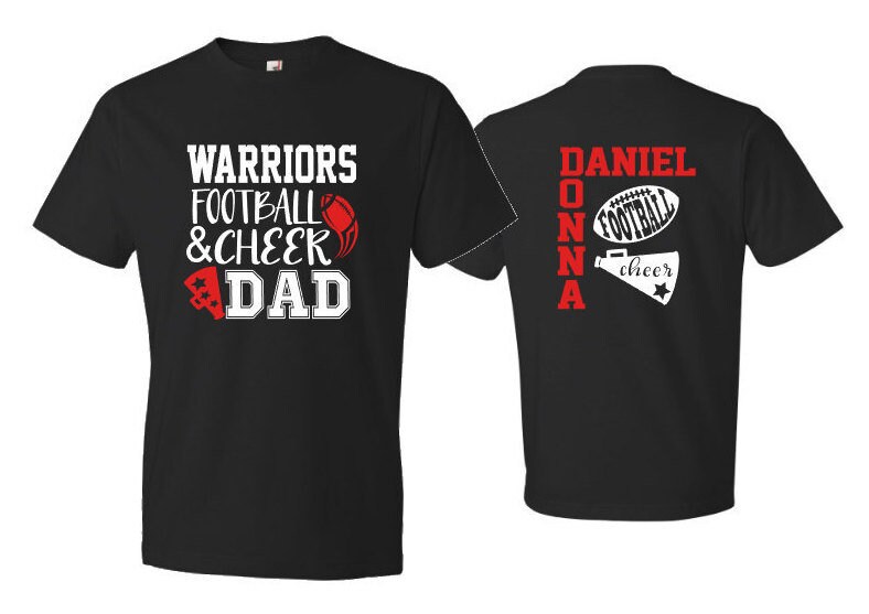 Football and Cheer Dad Shirt Short Sleeve T-shirt Customize | Etsy