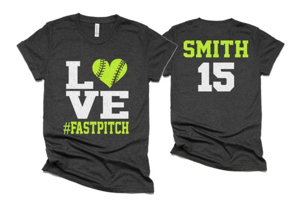Fastpitch Heart Shaped Softball Love Shirt Adults And Kids Fastpitch Heart Shaped Softball Love Shirt Adults And Kids