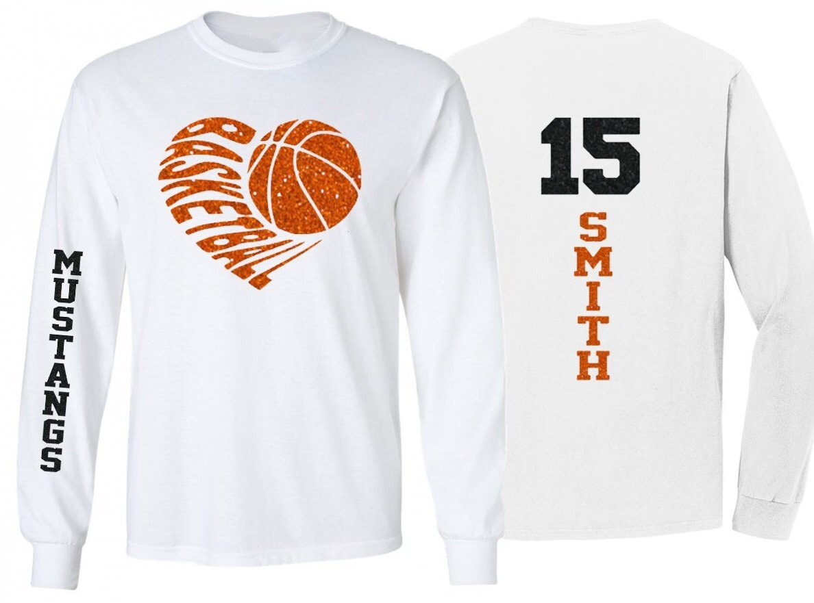 glitter basketball shirt