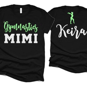 Glitter Gymnastics Grandma Shirt | Gymnastics Shirts | Bella Canvas Tshirt | Customize Colors