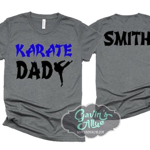 Karaté Camiseta | Paizinho do karaté camiseta de &lt;br&gt; Crie Seu Próprio Produto! Camisa personalizada do karaté | T-shirt da lona de Bella | Personalize nome e cores