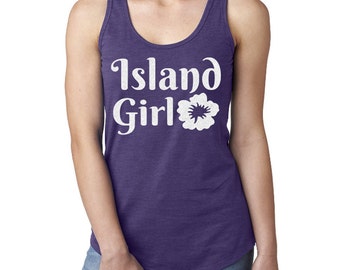 Island Girl Tank Top | Beach Tank Top | Vacation Tank Top | Youth or Adult