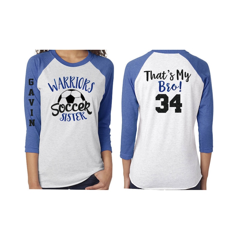 Glitter Soccer Sister Shirt Soccer Shirt Customize Your Etsy