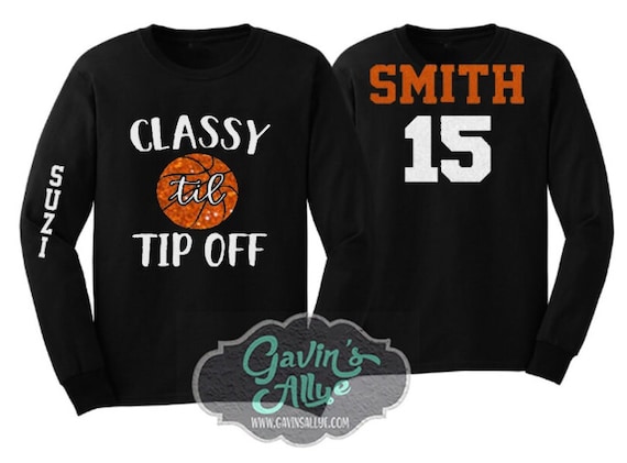 glitter basketball shirt