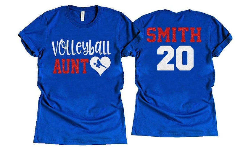 Glitter Volleyball Aunt Shirt Volleyball Shirt Volleyball Etsy