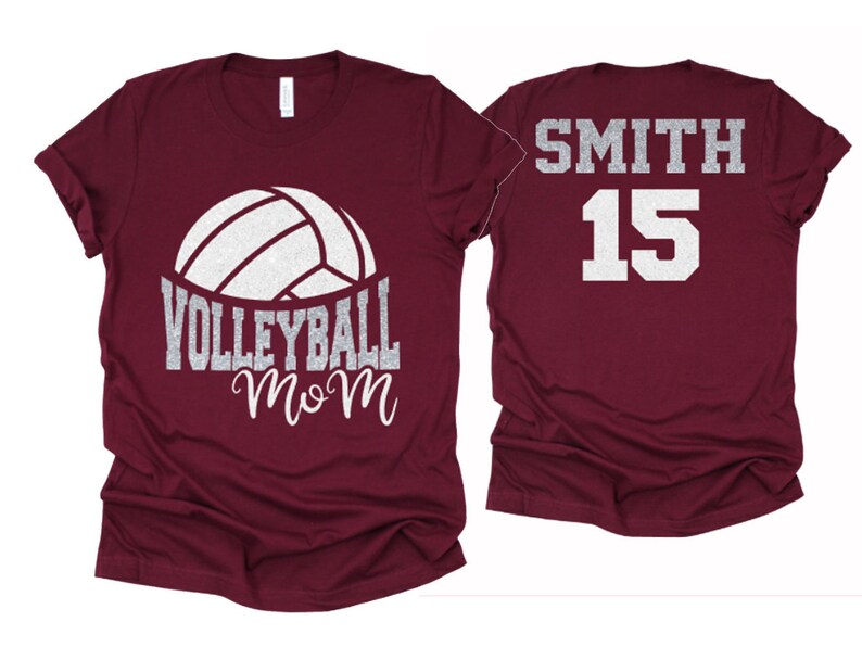 Glitter Volleyball Mom Shirt Volleyball Shirt Volleyball Etsy