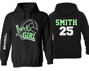 Cute volleyball hoodies clearance