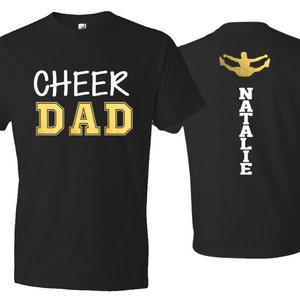 Cheer Dad Shirt | Short Sleeve T-shirt | Cheer Shirt | Cheer Spirit Wear | Short Sleeve Tshirt | Customize colors