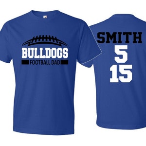 Custom Football Shirt, Football Tee, Football Dad Gifts,  Football Gifts,   Football Sweatshirt, Football Game Day Shirt, Bella Canvas