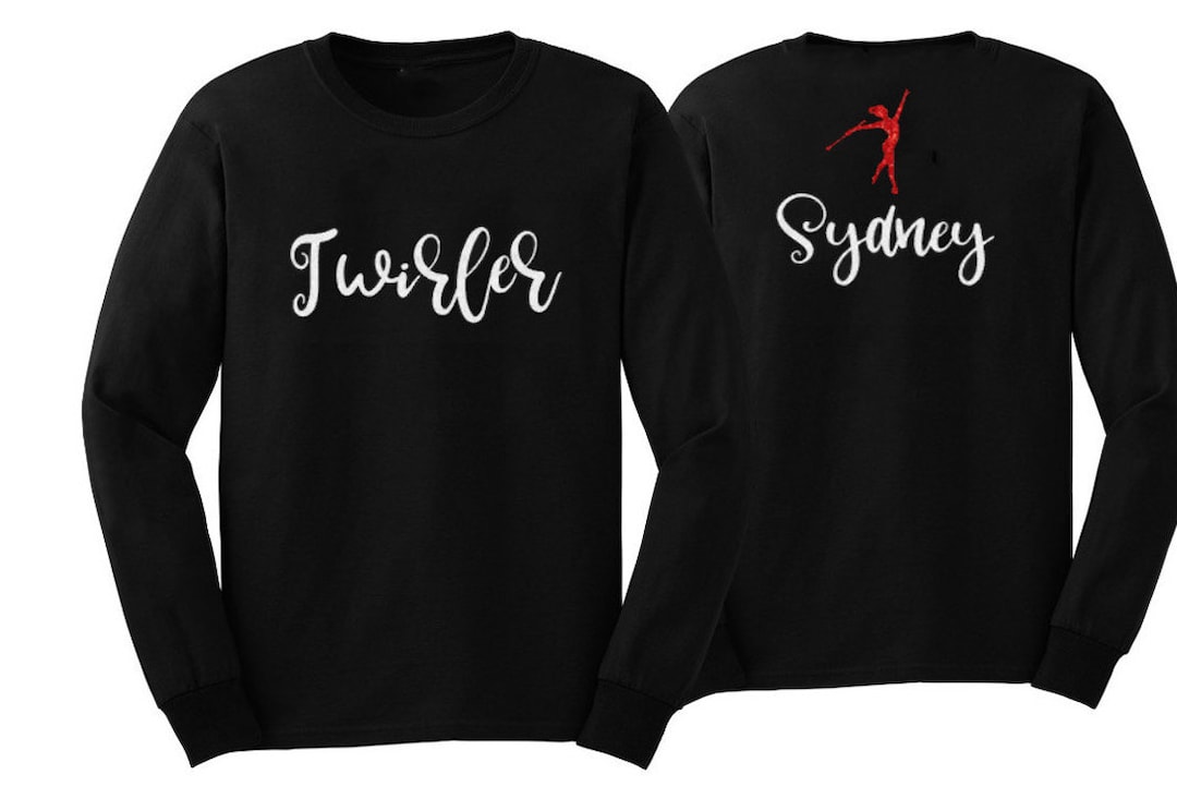 Glitter Dance Shirt Long Sleeve Dance Shirt twirler Shirt Customize