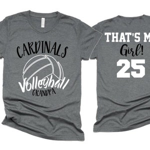 Volleyball Grandpa Shirt |  Performance T-shirt | Volleyball Spirit Wear | Short Sleeve T-shirt | Customize team & colors