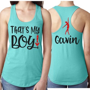 Glitter That&#39;s My Boy Dance Tank Top | Boy Dance Mom Tank Top | Male Dance Mom Racerback tank | Customize
