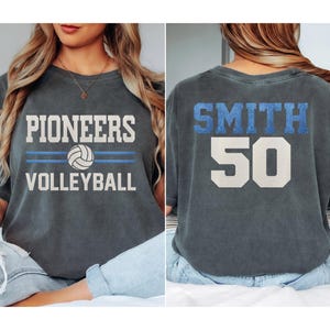 Camiseta de voleibol con brillo / Camisetas de voleibol / Regalo de voleibol / Regalo para ella / Regalo para mamá / Camiseta de voleibol / Colores cómodos