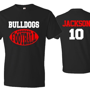 Football Shirt | Short Sleeve T-shirt  | Customize your team & colors | Youth or Adult