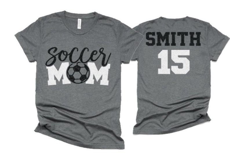 Glitter Soccer Mom Shirt Soccer Shirt Bella Canvas Short Etsy