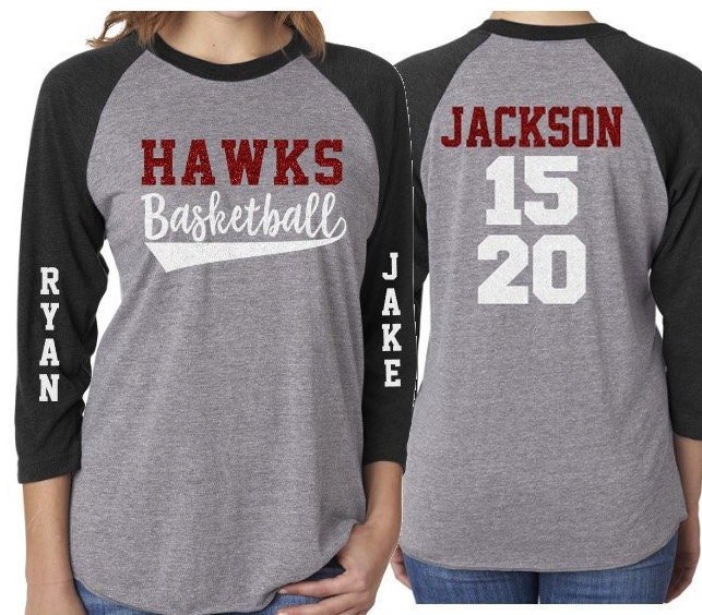 glitter basketball shirt