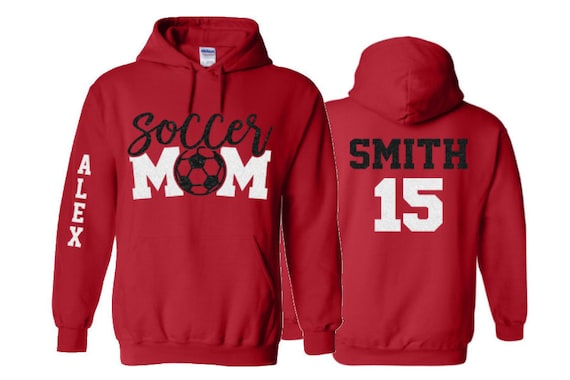 Glitter Soccer Mom Hoodie Soccer Hoodie Customize With - Etsy