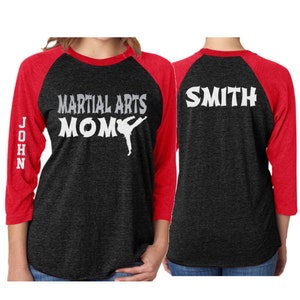 Glitter Martial Arts Mom Shirt  | Martial Arts Shirts | Karate Shirt | Customize | Martial Arts Mom Shirts
