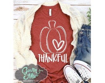 Dankbaar pompoenshirt | Herfstshirts | Pompoenshirts