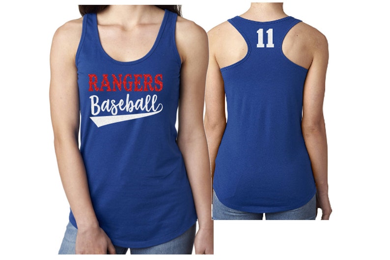 Glitter Baseball Tank Top Baseball Mom Tank Top Racerback Tank Baseball Tank Customize Your Team & Colors image 1