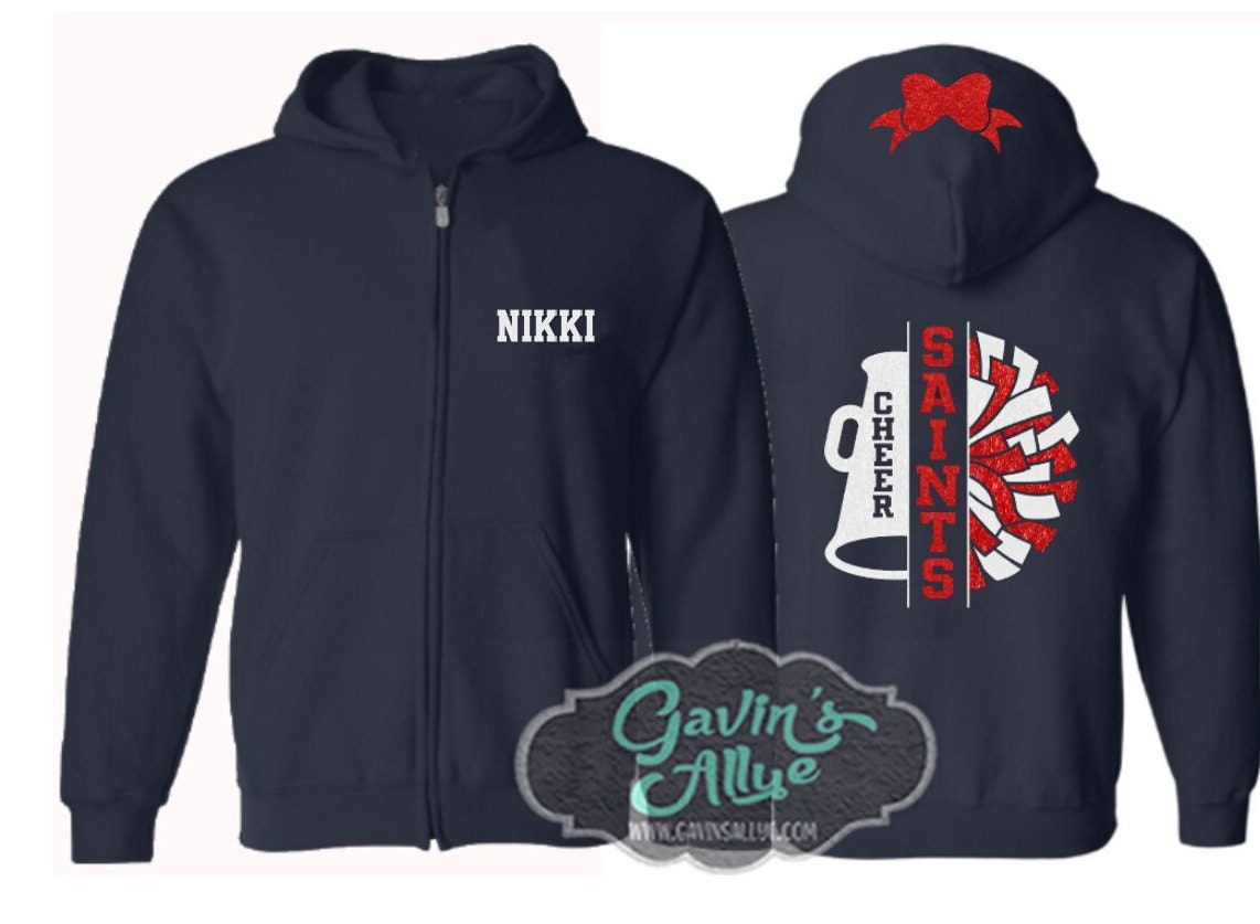 Zip cheer hoodie - Etsy Polska