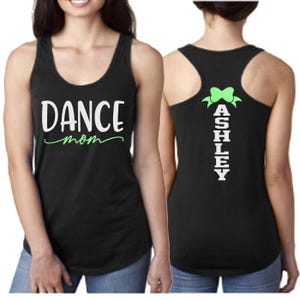 Glitter Dance Mom Tank Top | Racerback tank | Customize